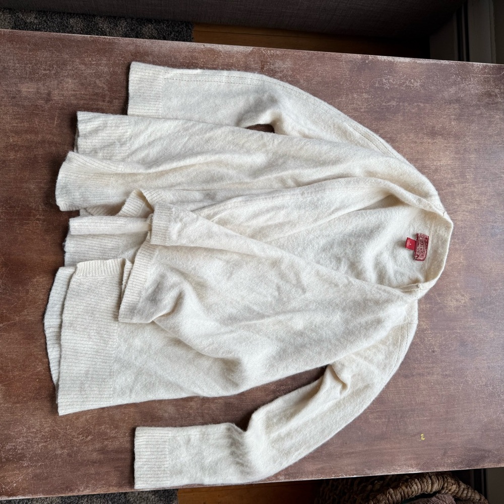 Lucky Legend Cream Cashmere Cardigan